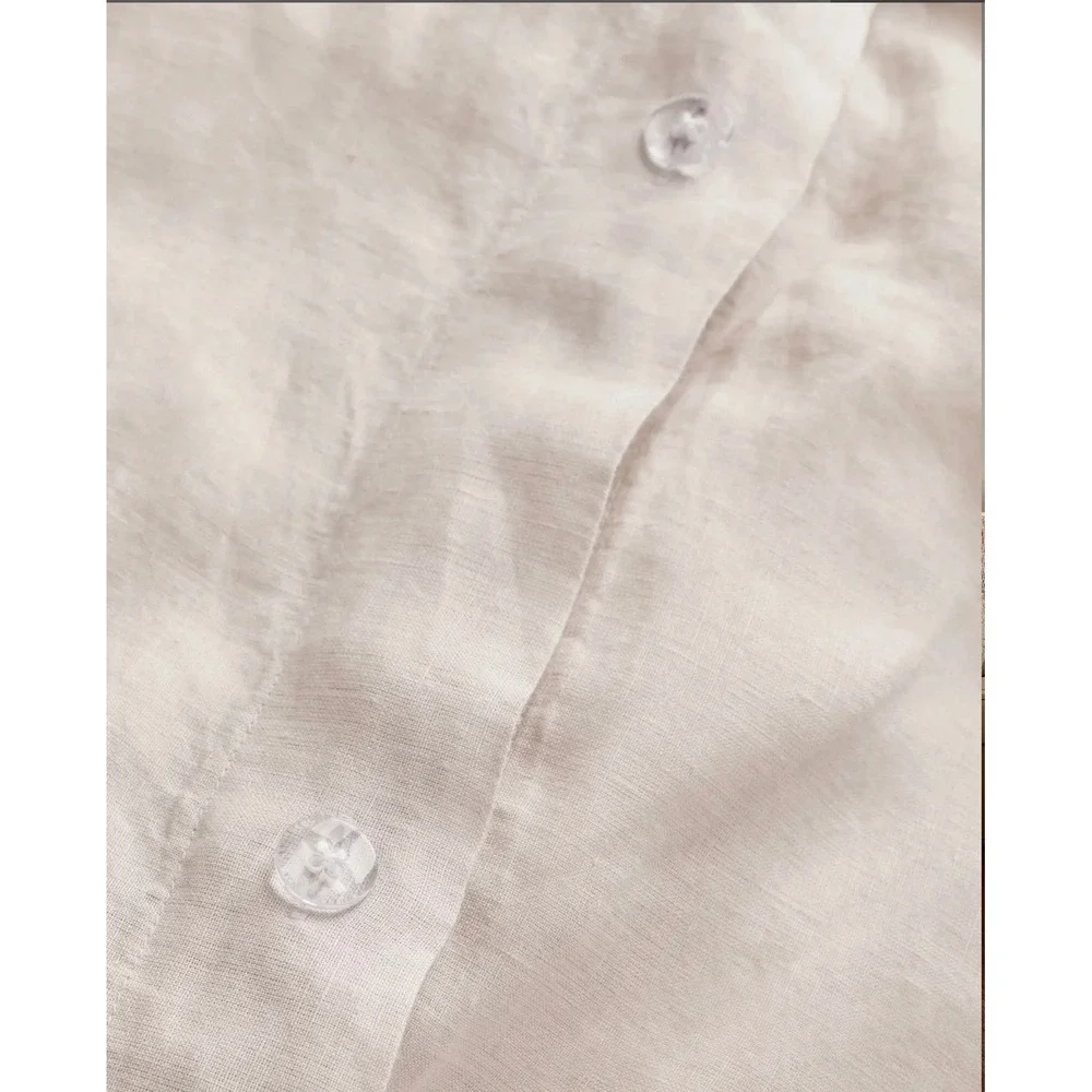 NWOT Quince 100% European Linen Duvet Cover Set Full/Queen Color: Sand